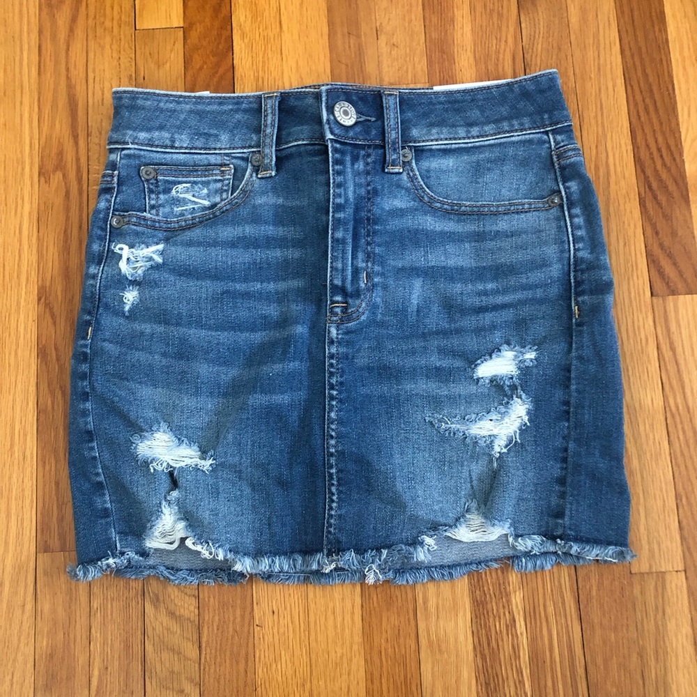 Frayed Denim Skirt from American Eagle